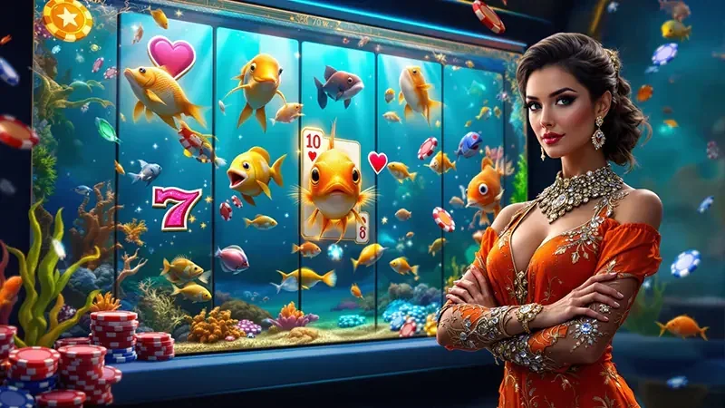 Tampilan tema reel dan simbol permainan slot